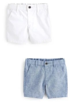 Next 2 Pack Standard - Shorts - Chambray Blue/White