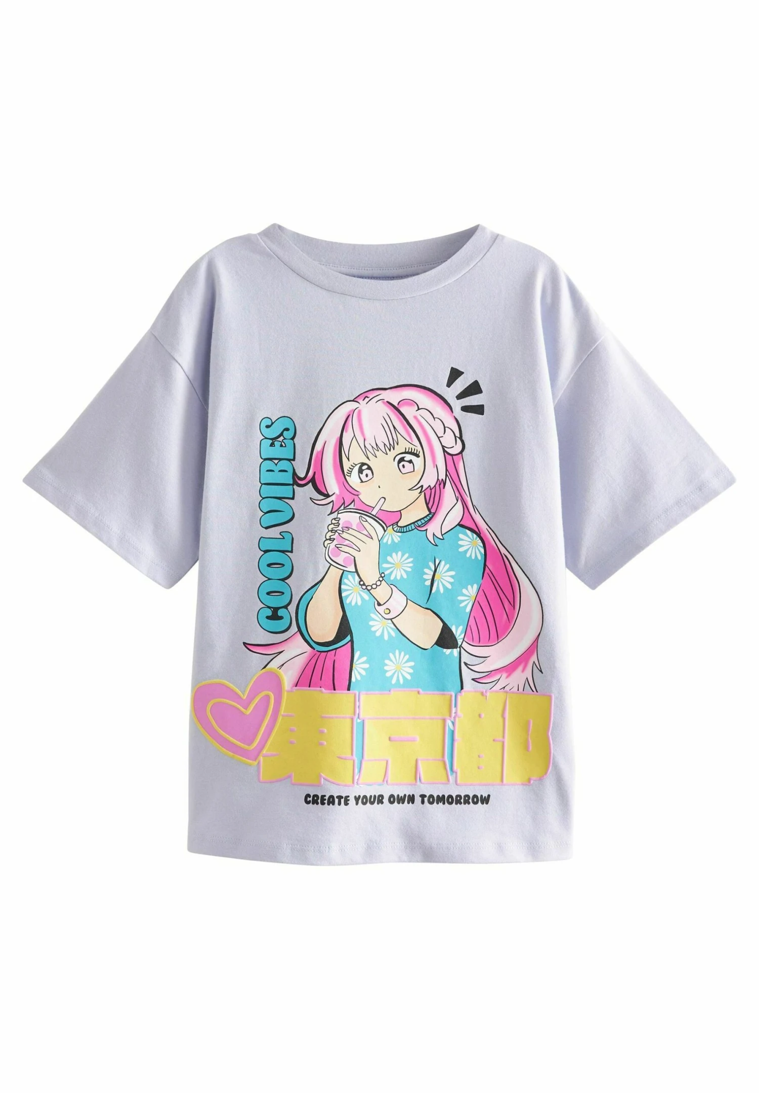 Next Anime Printed Graphic Standard - T-Shirt Print - Lilac Purple 1 Next Anime Printed Graphic Standard - T-Shirt Print - Lilac Purple