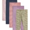 Next 5 Pack - Legging - Pink Navy Blue Khaki Green Ditsy Floral Print