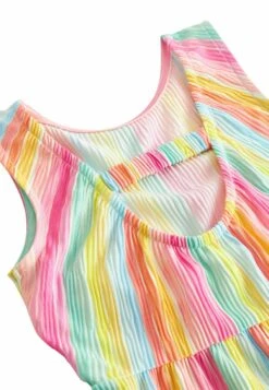 Next Back Detail Tiered Standard - Jerseyjurk - Pink Yellow Green Stripe -Next 0795a8ca62744f049452081ba97be28f