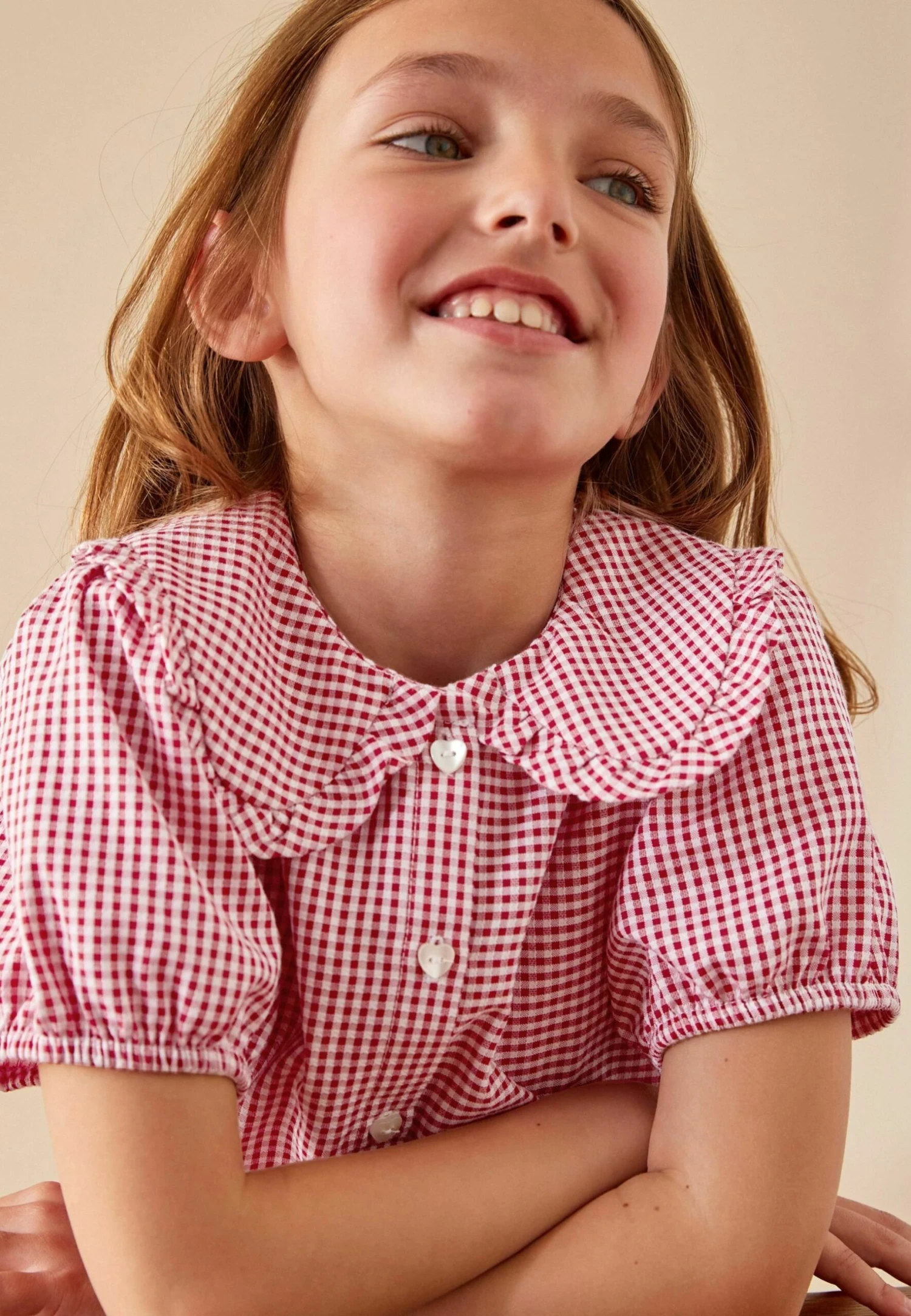 Next Rich School Gingham Tiered Pretty - Jurk - Red 1 Next Rich School Gingham Tiered Pretty - Jurk - Red
