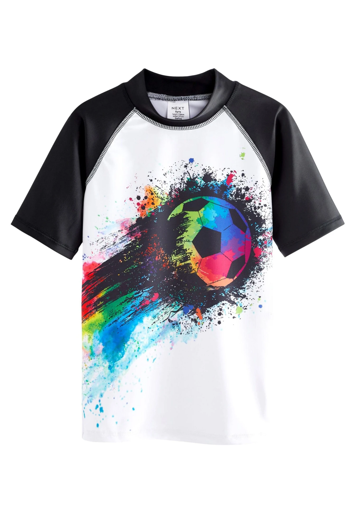 Next Short Sleeve Sunsafe- Surfshirt - White Football 1 Next Short Sleeve Sunsafe- Surfshirt - White Football