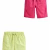 Next 2 Pack Pull-On- Shorts - Pink/Yellow