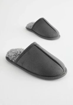 Next Warm Lined Slip-On Standard - Pantoffels - Grey -Next 0e6b5193d6fe4afb8123b554fcc33ffc