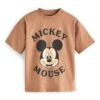 Next Short Sleeve License - T-Shirt Print - Tan Mickey Mouse