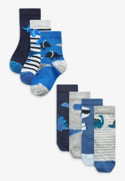 Next 7 Pack Rich Stripe Younger - Sokken - Blue (A00454) -Next 108d1f41c9a4420aa5d4cd3fb9acb417