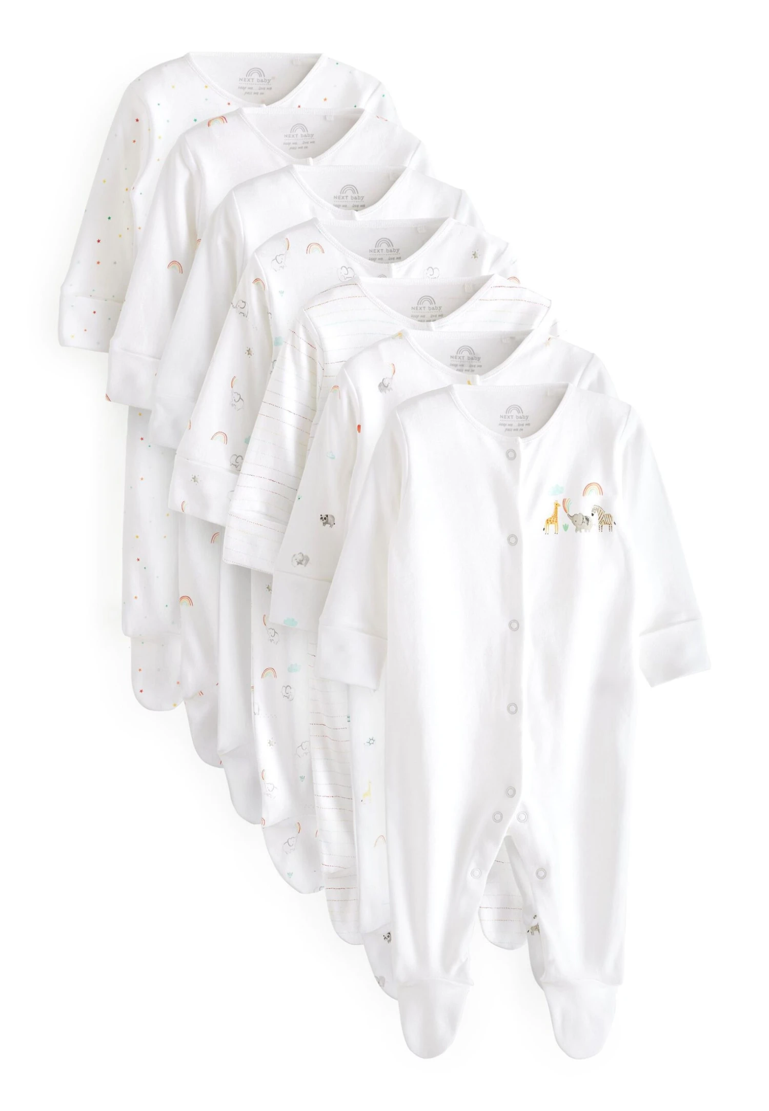 Next 7 Pack- Kruippakje - White Bright Character 1 Next 7 Pack- Kruippakje - White Bright Character