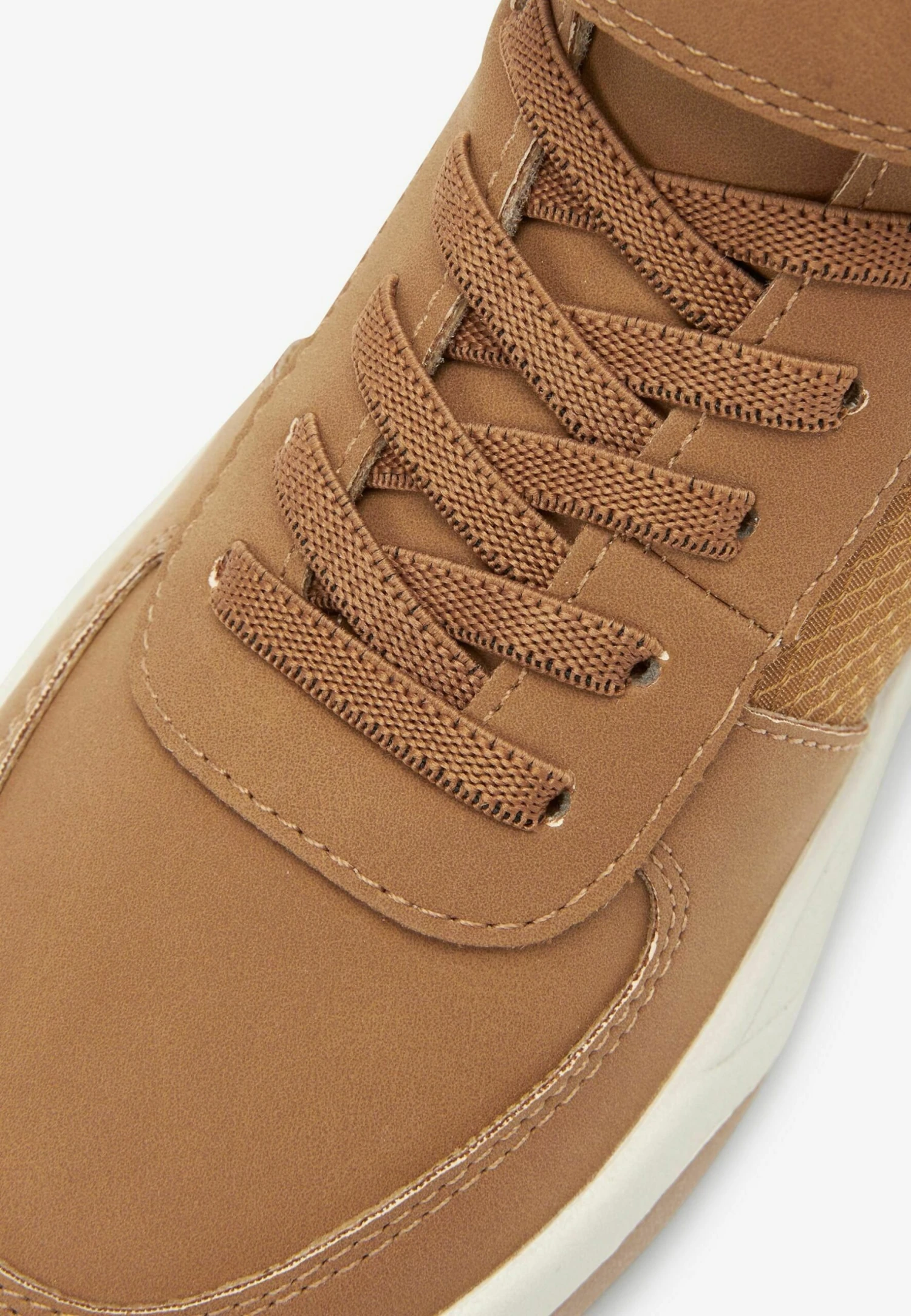 Next Single Strap Elastic Lace - Sneakers Hoog - Tan Brown 5 Next Single Strap Elastic Lace - Sneakers Hoog - Tan Brown - Afbeelding 5