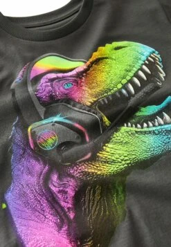 Next Short Sleeve Graphic Standard - T-Shirt Print - Grey Rainbow Dino -Next 14d7a45e4b5c458196f7df9475a1ec2b