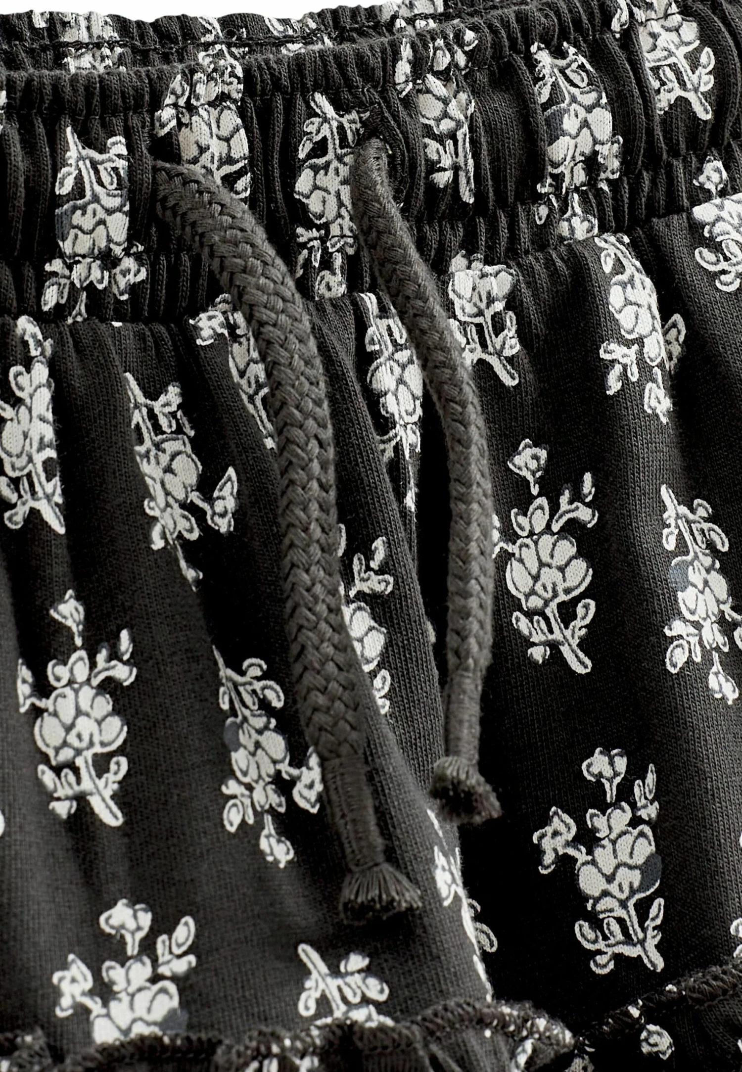 Next Tiered Standard - A-Lijn Rok - Black Ivory White Floral Woodblock Print 5 Next Tiered Standard - A-Lijn Rok - Black Ivory White Floral Woodblock Print - Afbeelding 5