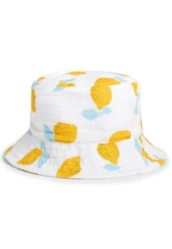 Next Printed Bucket Standard - Hoed - White/Lemon