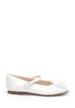 Next Stain Resistant Corsage Occasion Mary Jane- Ballerina'S Met Enkelbandjes - White