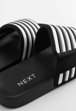 Next Stripe Touch Fastening Standard - Badslippers - Black White 9 Next Stripe Touch Fastening Standard - Badslippers - Black White -Next 1abfd5b3c54d4c5081f6a2fe0f0dee94