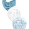 Next 3 Pack Muslin Dribble- Slabbetje - Blue White