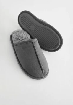 Next Warm Lined Slip-On Standard - Pantoffels - Grey -Next 249b068db73942d2b2cc09c99a9833e1