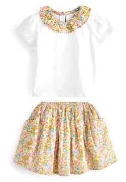 Next 2 Piece Floral Set Standard - T-Shirt Print - Ochre Yellow Cream -Next 2b4f7789d54d4d13ba065b8ad79f4d71
