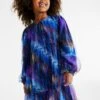 Next Tiered Standard - Cocktailjurk - Blue Purple Sparkle Tie Dye