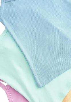 Next 5 Pack Standard - Top - Multi Pastel Rib -Next 34306eed052340a0986d77dfb0cb08b9