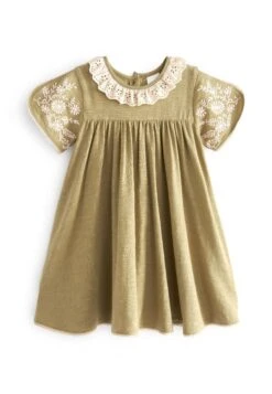 Next Embroidered Collar Short Sleeve Standard - Jerseyjurk - Green -Next 34902d385d6e496e9ac2da4f09b3da2f