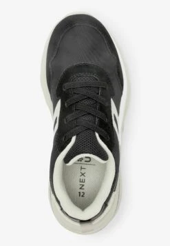 Next Elastic Lace Standard - Sneakers Laag - Neutral Black -Next 36a35c1edff94597934ae1027fe9ddab