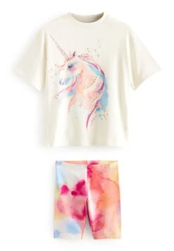 Next Cycling Set - Shorts - Pink Sequin Unicorn -Next 38d5bb9f4853476087feb698dfaae7d9