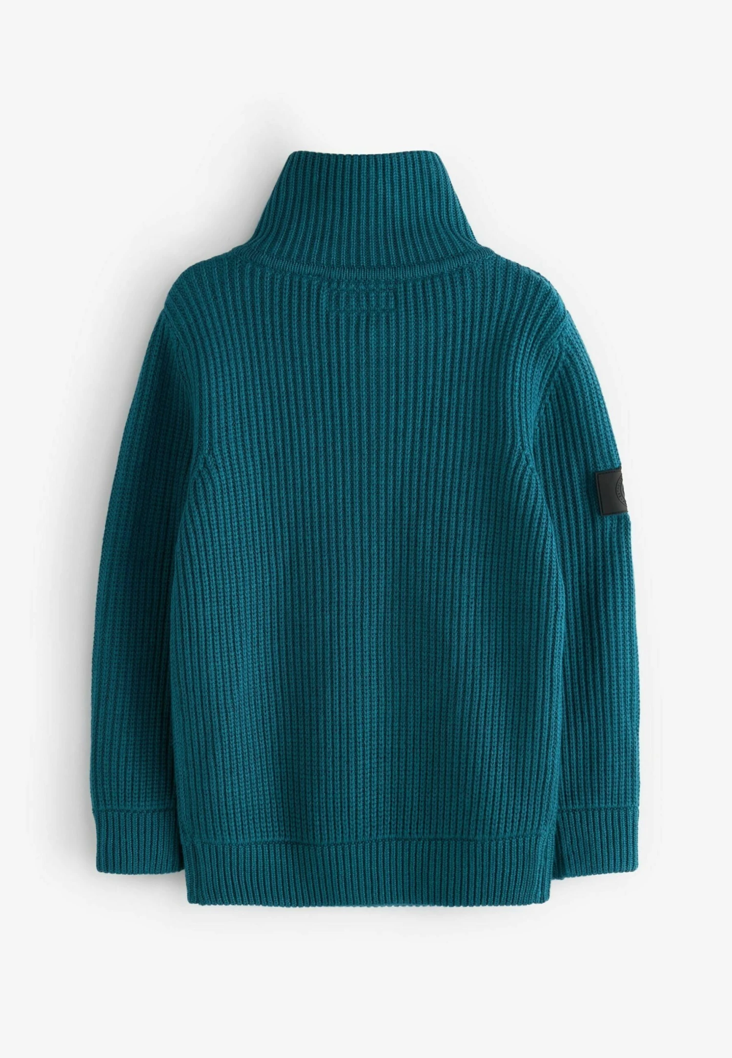 Next Chunky High Neck Zip - Trui - Teal Blue 4 Next Chunky High Neck Zip - Trui - Teal Blue - Afbeelding 4