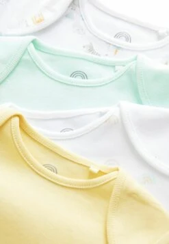 Next Short Sleeves 4 Pack Standard - Body - Lemon Yellow -Next 3fbdfc7e623f429d9b88e064f633c198