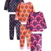 Next 3 Pack - Pyjama - Purple Navy Blue Pink