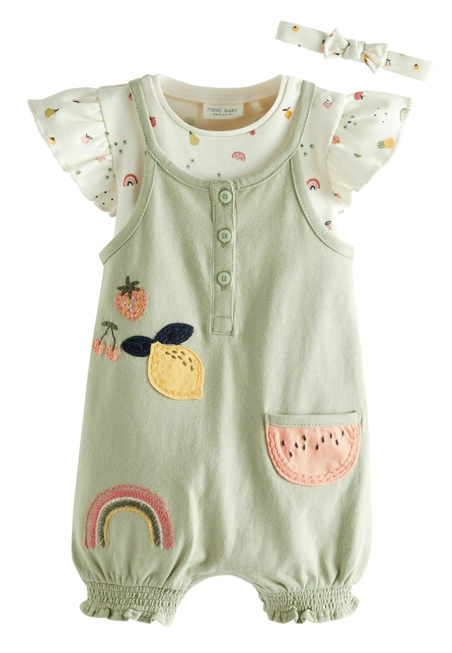 Next Piece FruitAndSet- Tuinbroek - Green 2 Next Piece FruitAndSet- Tuinbroek - Green - Afbeelding 2