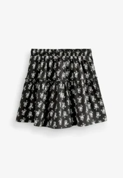 Next Tiered Standard - A-Lijn Rok - Black Ivory White Floral Woodblock Print 8 Next Tiered Standard - A-Lijn Rok - Black Ivory White Floral Woodblock Print -Next 4b1055e5d6894a6092a86dd8ec45d89a