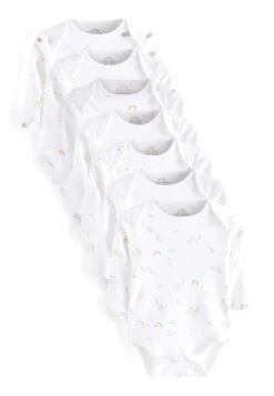 Next 7 PackLong Sleeve - Body - White Animal Print -Next 4f089b38640a4de6b97fba0c2a961ec2