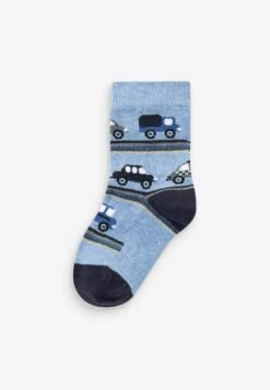 Next 7 Pack Rich Stripe Younger - Sokken - Blue Stripes Transport -Next 5047cfb1b0394456b3ac822dbaaf326a