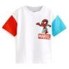 Next Colourblock Short Sleeve License Standard - T-Shirt Print - Marvel White Red Back Print