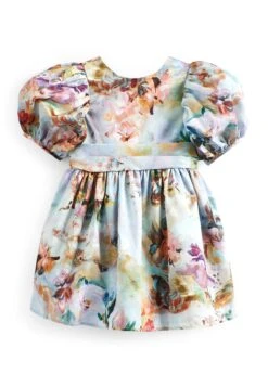 Next Printed Taffeta Party Standard - Cocktailjurk - Pale Blue Floral -Next 532807043a2f464791c988c691f06c06