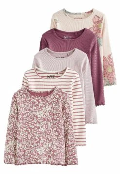 Next 5 Pack Long Sleeve Standard - Longsleeve - Pink