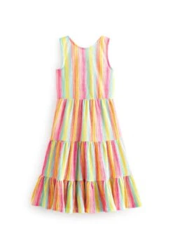 Next Back Detail Tiered Standard - Jerseyjurk - Pink Yellow Green Stripe -Next 5661b0cad8234afca2635510bbfe48e1