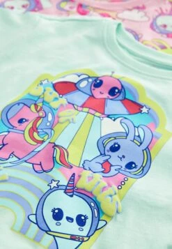 Next 2 Pack Set - Pyjama - Pink Green Alien -Next 56f3883c94694af7a7a137ddf4d77072