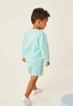 Next Applique Set Standard - Sweater - Aqua Blue Shark -Next 58794be658d94863808c720764c962fd