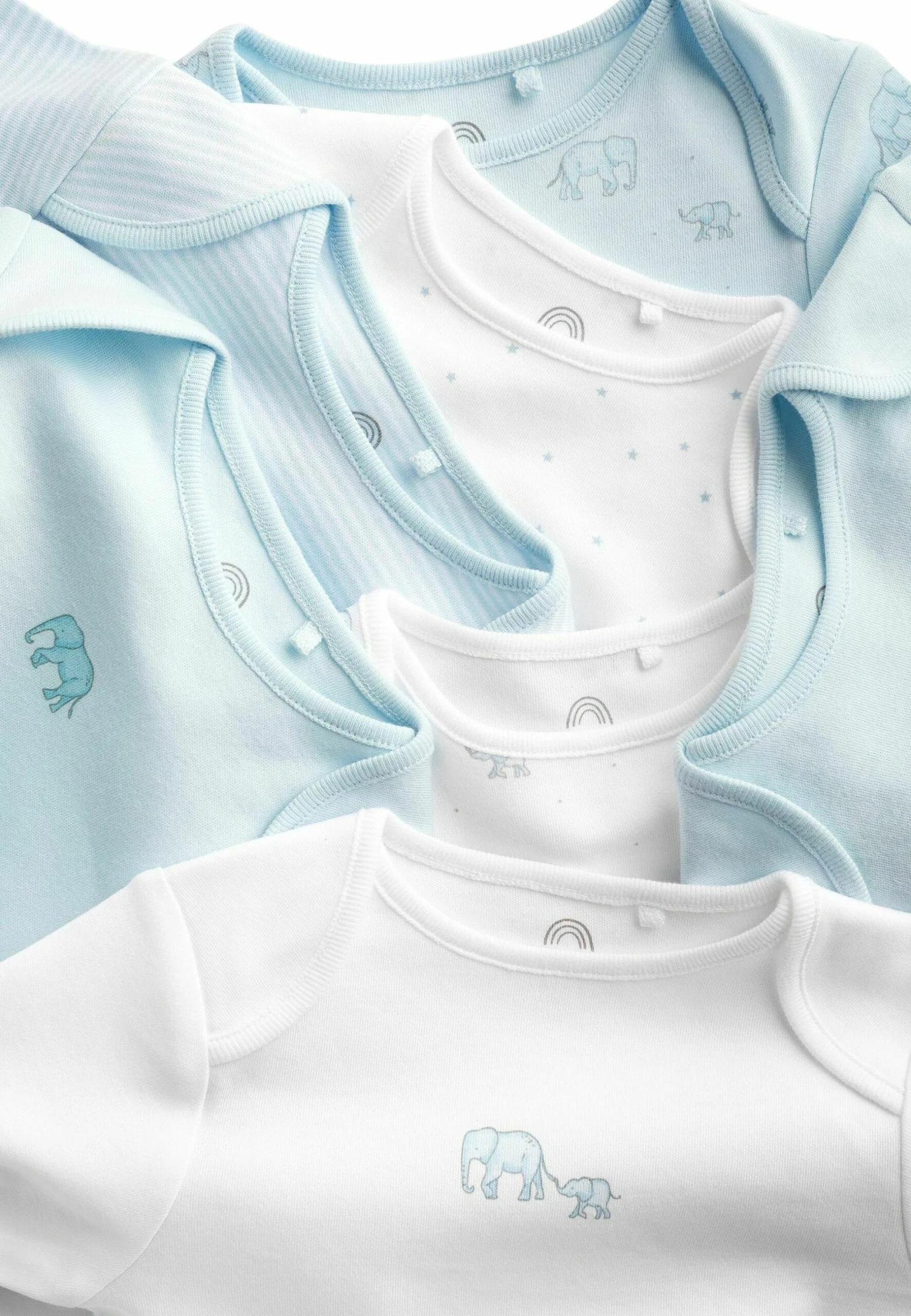 Next 7 Pack Long Sleeve- Body - Pale Blue 3 Next 7 Pack Long Sleeve- Body - Pale Blue - Afbeelding 3