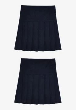 Next 2 Pack Pleat - A-Lijn Rok - Blue -Next 59e1496a9c9d4785aa1fe2788d367152