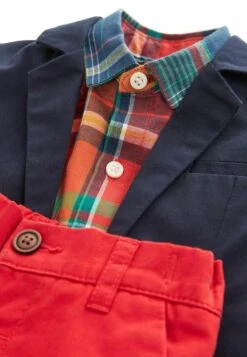 Next Set With Check Standard - Blazer - Navy -Next 5d8facae99e14da782e8fb07554a444c