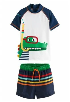 Next 2-Piece Set - Badpak - Navy White Snorkel Croc -Next 6056ac204f474470a6992d10336133f6