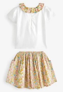 Next 2 Piece Floral Set Standard - T-Shirt Print - Ochre Yellow Cream -Next 64a66cf8875c4ef0bc5ea7bae405feec