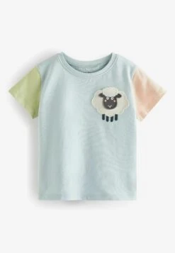 Next Short Sleeve 4 Pack - T-Shirt Print - Green Blue -Next 64fe4f001a0a444fb17ff768a0c4be32