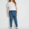 Next Stretch Slouch - Broek - Blue Ditsy Floral Print