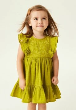 Next Embroidered Standard - Jurk - Green