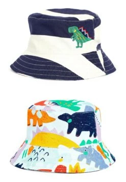Next Reversible Bucket Standard - Hoed - Dino Print