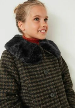 Next Check Collar Standard - Winterjas - Tan Brown -Next 75eeaa4a4ead47cc998e805256300a2a