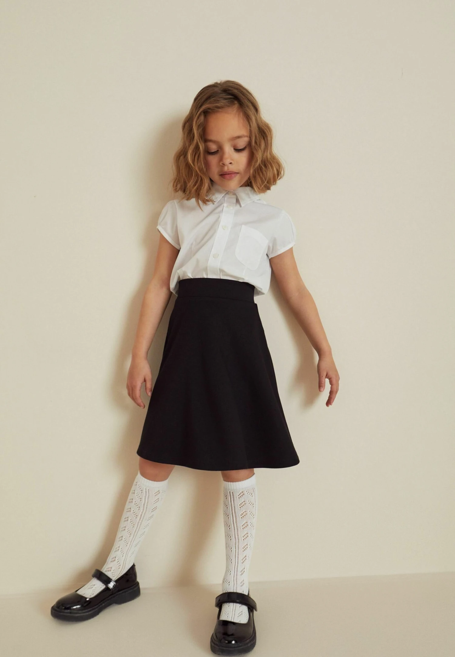 Next Pull-On School Skater Standard - A-Lijn Rok - Black 1 Next Pull-On School Skater Standard - A-Lijn Rok - Black