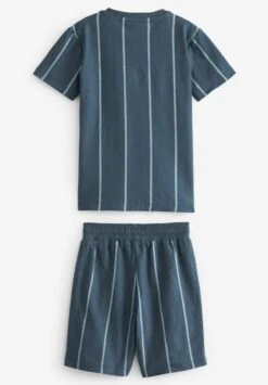 Next Vertical Stripe Set Standard - Shorts - Navy Blue -Next 798dbbaf8f2d478ab78a2332170ebc50
